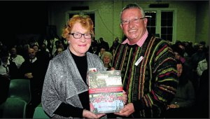 Following his address on the connection Red Cross had to Australia Day 1915 and fundraising over the last 100 years, John Pocius Manager of the Greater Western Area of the Red Cross Society presented Helen Marsonet with the book “The Power of Humanity” celebrating 100 years of Red Cross from 1914 to 2014.